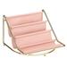 MyBeauty Table Remote Holder Makeup Storage Rack Tray Faux Leather 4-ply Desktop Organizer Hammock for Glasses Keys Phones