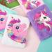 unicorn plush notebook Cartoon Fashion Stylish Plush Unicorn Children Kids Journal Notebook (Light Pink)