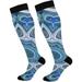 bestwell Mandala Compression Socks Women Men Long Stocking (20-30mmHg) Travel Knee High Stockings for Athletic Sports Running Cycling Nursing (21-22) (20-30mmHg)