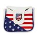 TOYMYTOY Mallet Putter Covers Headcover PU Leather USA Flag Style Square Club Head Cover Head Cover