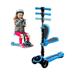 Kick Scooters for Kids Ages 3-5 (Suitable for 2-12 Year Old) Adjustable Height Foldable Scooter Removable Seat 3 LED Light Wheels Rear Brake Wide Standing Board Outdoor Activities for Boys/Girls