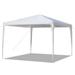 10 x10 Party Tent Outdoor Gazebo Canopy Tent Party Wedding White with No Side