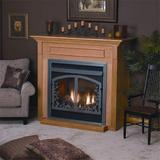 Standard Cabinet Mantel with Base Oak