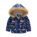 Eashery Lightweight Jacket for Girls Kids Girls Winter Jacket Coat Lightweight Pullover Top Toddler Girls Jackets (Dark Blue 3-4 Years)