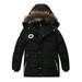 Eashery Baby and Toddler Boysâ€™ Jacket Print Water-Resistant Jacket Winter Warm Shirt Sweater Tops Toddler Jacket (Black 3 Years)