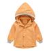 Eashery Girls and Toddlers Lightweight Jacket Windproof Winter Coat Long Sleeve Cotton Pullover Girls Jacket (Orange 2-3 Years)