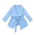 Eashery Girls Windbreaker Jacket Little Big Girls Spring Autumn Denim Jacket Fall Winter Clothes Jackets for Kids (Blue 6-7 Years)