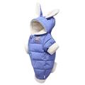 Eashery Boys and Toddlers Lightweight Jacket Coat Warm Hooded Parka Jacket Lightweight Pullover Top Toddler Boy Jackets (Blue 6-12 Months)