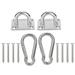 Eatbuy Yoga Hanging Plate Ring Eye Plate Hooks with Screws Wall Mount Hanging Hardware Fitting Set Hammock Hanging Kit