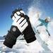 Levmjia Winter Ski Mittens for Men & Women Snow Warm Ski Gloves Outdoor Riding With Fleece Thickened Anti-splash Anti-cold And Anti-slip Screen Gloves For Women