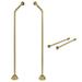 Kingston Brass CCK477 Vintage Double Offset Supply Line with Wall Bracket Combo Brushed Brass