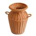 Flower Vase Basket Rattan Woven Pot Wicker Plant Seagrass Farmhouse Planter Vases Container Holder Rustic Floral Decor