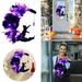 Toyfunny Moon Cat Wreath With Flowers And Charming Door Decoration Halloween Moon Cat Home Decor Gift Halloween Party Decorations For Cat Lovers With Lights