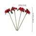 vivid berry branches 4 Pcs Vivid Simulated Berry Branches Adorable Lovely Berry Adornments (Red)