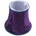 Fabric On Lamp Shade E14 Handmade Lampshade For Modern European Style Wall Sconce Lamp Crystal Lamp Candle Lamp Table Lamp With Blue Flannel Decor (dark purple)