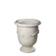 Rustic Large Round White Greek Pot