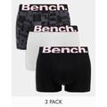 Bench Seeko check waistband 3 pack trunks in multi