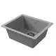 Cooke & Lewis Ising Grey Resin 1 Bowl Composite Sink 500mm X 500mm