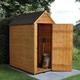 3X5 Apex Dip Treated Overlap Golden Brown Wooden Shed With Floor