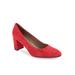 Women's Betsy Pump by Aerosoles in Red Suede (Size 6 1/2 M)