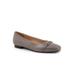 Women's Harmony Dressy Flat by Trotters in Grey (Size 7 M)