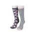 Plus Size Women's 2 Pack Super Soft Midweight Cushioned Thermal Socks by GaaHuu in Grey Happy Face (Size ONE)