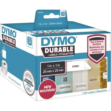 DYMO Thermoetikett 1933083 25x25mm ws 2x850 St./Pack. Image