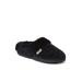 Women's Claire Textured Knit Clog Slipper by Dearfoams in Black (Size M M)