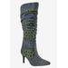 Wide Width Women's Amp Boots by Bellini in Blue Leopard Multi (Size 8 W)