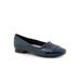 Women's Greyson Flat by Trotters in Navy Patent (Size 8 1/2 M)