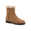 Women's Forever Mid Calf Boot by Trotters in Beige Suede (Size 7 M)