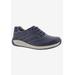 Wide Width Women's Tour Sneaker by Drew in Navy Leather (Size 6 W)