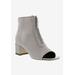 Wide Width Women's Jaded Bootie by Bellini in Grey Microsuede (Size 9 W)