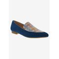 Wide Width Women's Ferris Casual Flat by Bellini in Blue Multi Wool (Size 13 W)