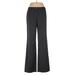 Nine West Dress Pants - Low Rise Flared Leg Boyfriend: Gray Bottoms - Women's Size 6