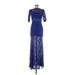Femme D'armes Cocktail Dress: Blue Dresses - Women's Size 1