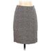 Ann Taylor LOFT Casual Skirt: Tan Tweed Bottoms - Women's Size 00 Petite