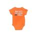 Under Armour Short Sleeve Onesie: Orange Color Block Bottoms - Size 3-6 Month