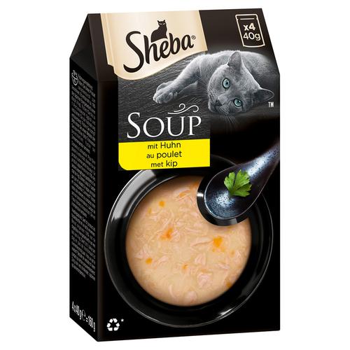 40x 40g Classic Soup mit Huhn Sheba Katzenfutter nass