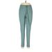 Shein Casual Pants - High Rise Skinny Leg Tapered: Teal Bottoms - Women's Size Medium