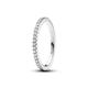 Pandora Timeless Sterling silver eternity ring with clear cubic zirconia, 52