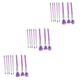 Set of 24 Makeup , Makeup , Professional Makeup , Cosmetic , Makeup for Women, Transparent Handle, Purple Crystal