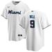 Josh Bell Men's Nike White Miami Marlins Home Replica Custom Jersey