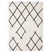 White Rectangle 5' x 8' Area Rug - Union Rustic Kemya Abstract Machine Made Power Loom Area Rug in Cream 96.063 x 59.8425 x 1.7717 in black/ | Wayfair