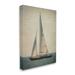 Stupell Industries Lone Sailboat People Relaxing Quiet Ocean Landscape by Graffitee Studios - Wrapped Canvas Painting | Wayfair an-223_cn_30x40