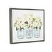 Stupell Industries Farmhouse Rose Blossom Bouquets Varied Country Jars by Lettered & Lined - Floater Frame Print on Canvas Canvas | Wayfair