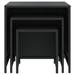 Latitude Run® Nesting Tables 3 Pcs Poly Rattan in Black | 23.6 H x 23.6 W x 21.3 D in | Wayfair EE20C2B45C314C9A911B151536C416DB