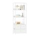 Latitude Run® Ermir Bookcase in Brown/White | 58.6 H x 22.8 W x 11.4 D in | Wayfair DBA49EDF397F455688794D1698A43C7A