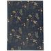 Black/Green 84 x 60 x 0.08 in Area Rug - FALL BOTANICALS NAVY Laundry Mat By East Urban Home Polyester | 84 H x 60 W x 0.08 D in | Wayfair