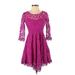 Free People Cocktail Dress: Purple Dresses - Women's Size 0